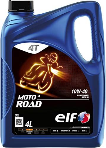 elf(エルフ) バイク用 4st エンジンオイル MOTO 4 ROAD (モト 4 ロード) 10W-40 部分合成油 4L 213958