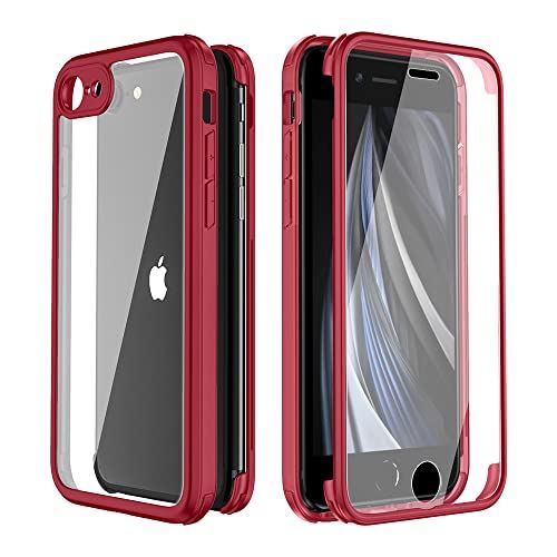 Casesmo iPhone SE 第3世代 用 ケース iPhone SE 2022/SE 2020/ iPhone 7/8 用 ケース 10H強化ガラス 360度全面保護 両面ガラス ...