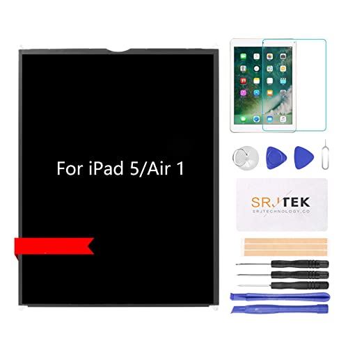 SRJTEK For iPad 5 2017/iPad Air 1 9.7" 交換修理用lcdスクリーン、液晶パネル、A1822 A1823/A1474 A1475