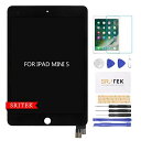 SRJTEK for iPad Mini 5 2019 A2133 A2124 A2126 A2125 7.9 液晶パネル タッチパネル LCDスクリーン統合画面交換修理キット 修理工具 画面保護フィルム付き ブラック