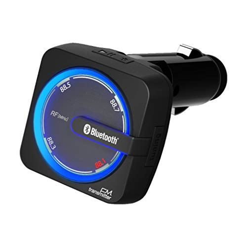 カシムラ Bluetooth FMトランスミッター レインボーイルミ USB1ポート 2.4A 12V/24V車対応 NKD-186