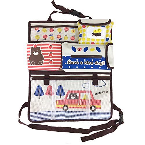 シンセーインターナショナル 森 シート バック ポケット 車 シート バック 多 機能 ポケット 88-816