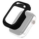 エレコム Apple Watch 44mm フルカバーケース ハイブリッド ブラック AW-44CSUCBK(2)