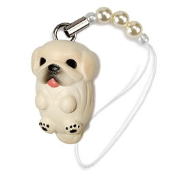 ペットラバーズ 犬種 Dog 92 Pekingese ペキニーズ クリーム ビーズ ストラップ DN-2601