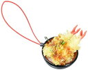 末武サンプル 食品サンプル携帯ストラップ えび天丼 約37mm s-16263