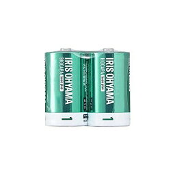 アイリスオーヤマ 乾電池 単1 アルカリ 2本パック BIGCAPAbasic＋ LR20Bbp/2S