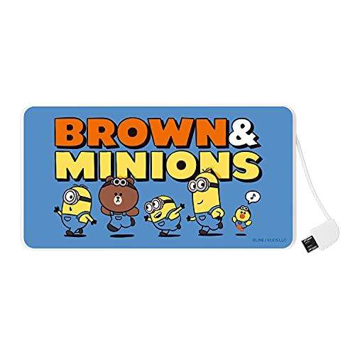 O}fB[Y BROWN&MINIONS 4000mAh `ECI|}[[d2.1A  MINI-279B u[