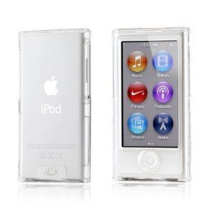 【2点セット】Apple iPod nano 7 クリスタル カバー ケース (両面保護) アイポッドナノ 2012年 第7世代 iPod nano 7th 対応 液晶保護フィルム1枚【Clear(クリア)】