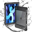 【Pengcheng】2020秋モデルiPad Air 4(10.9-inch )用防水ケース、IP68耐衝撃防塵フルシール水中TPU + PC屋外カバー、キックスタンド付き、iPad Air ...