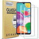 AOKUMA Galaxy A41 SC-41A 保護 フィルム【2枚セット】強化ガラスフィルム 液晶保護ガラスフィルム 超薄0.33mm 硬度9H 飛散防止 高透過率 指紋防止 気泡なし 自動吸着