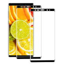 【2022年新バージョン】Galaxy Note9 ガラスフイルム Note9 フィルム【日本製素材旭硝子製】最大硬度9H/高透過率/3D ... ブラック(2)