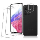Galaxy A53 5G フィルム + レンズフィルム 指紋認証対応 【2+2セット-日本旭硝子素材】対応 Galaxy A53 ガラスフィルム SC-53C...