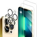 【2+2 枚セット】ELYBYYLE for iPhone14 pro ガラスフィルム (2枚入り)+カメラフィルム(2枚入り)【ガイド枠付き】 iPhone1...