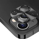 AiMaoo レンズカバー iPhone 14/iPhone 14 Plus 対応 カメラフィルム アルミニウム合金 + 強化ガラス レンズケース 露出オーバー防止 耐衝撃 高透過率 レンズ保護フィルム iPhone(2)