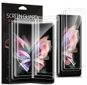 QLTYPRI Samsung Galaxy Z Fold 4 5Gフレキシブルフィルム【3枚セット】フルカバーアウターインナースクリーンTPUソフトフィルム+...