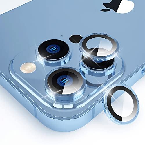 HeeNia iPhone 13 Pro Max/iPhone 13 Pro 対応 カメラフィルム アルミ合金+9Hガラス素材 レンズフィルム 露出オーバー防止 傷防止 カメラ保護 スクリーンプロテクター ...