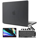 TWOLSKOO MacBook Air 13.6 ケース A2681 M2 Chip 2022 発売 対応, 耐衝撃 排熱機能 改良型 マット ハードケース + 液晶保護フィルム + 日本語キーボードカバー ブラック