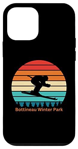 iPhone 12 mini ボティノーウィンターパーク ノースダコタ スキーリゾートサンセット スマホケース