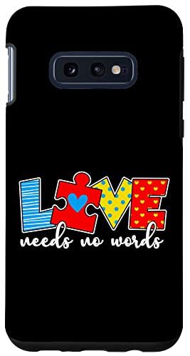 Galaxy S10e Autism Awareness Love Needs No Words Autistic Parent スマホケース