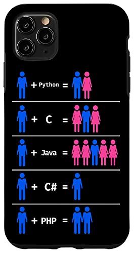 iPhone 11 Pro Max プログラマーコーディングC Python PHP Javaは男性と女性を魅了します スマホケース