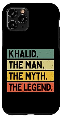 iPhone 11 Pro Khalid The Man The Myth The Legend 面白い名言 スマホケース