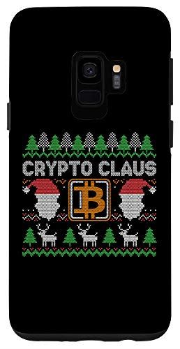 Galaxy S9 Ho Ho Hodl クリプト サンタクロース ビットコイン アグリークリスマスセーター スマホケース