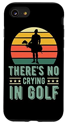 iPhone SE (2020) / 7 / 8 There's No Crying In Golf レトロ ヴィンテージ 面白い ゴルフ 引用 スマホケース