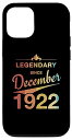 iPhone 12/12 Pro 100歳の誕生日 100歳 1922年12月生まれ ヴィンテージ スマホケース