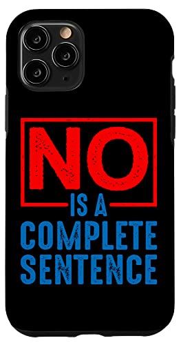 iPhone 11 Pro いいえ、完全な文です No Is A Complete Sentence ||---- スマホケース