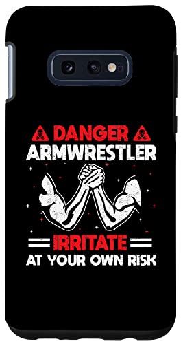 Galaxy S10e 危険アームレスラーはあなた自身のリスクを刺激します 腕レスリング スマホケース