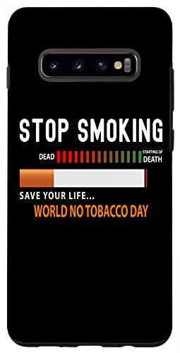 Galaxy S10+ World No Tobacco Day 禁煙アパレル スマホケース