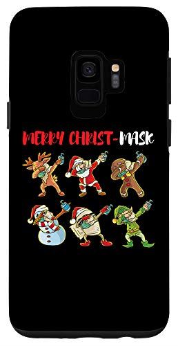 Galaxy S9 Merry Christ-Mask ダビングサンタクロース ルドルフ エルフ クリスマス スマホケース