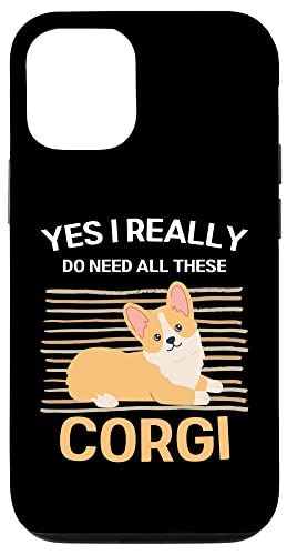 iPhone 12/12 Pro かわいいコーギー Yes I Really Need All These Corgi Dog スマホケース