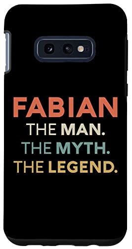 Galaxy S10e Fabian The Man The Myth The Legend Name パーソナライズ メンズ スマホケース