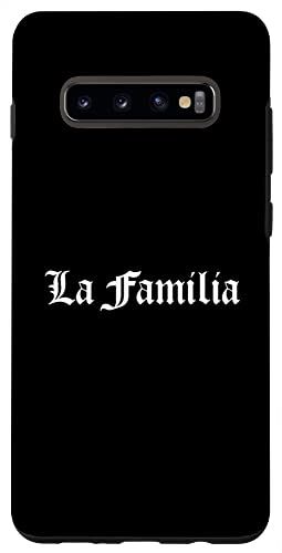 Galaxy S10+ La Familia Tシャツプリント、ファミリーパーカーオールドスクール スマホケース