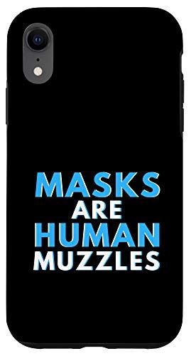 iPhone XR マスクはヒューマンマズルアンチフェイスマスクです スマホケース