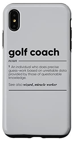 コーチ スマホケース iPhone XS Max ゴルフコーチ面白い定義 スマホケース