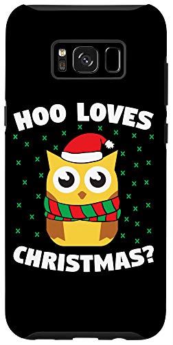 Galaxy S8+ I Love Christmas Owl T^N[X̖Xq ʔtNE X-Mas X}zP[X