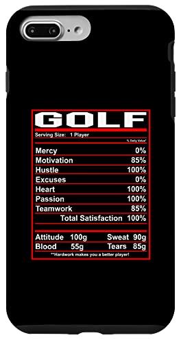 iPhone 7 Plus/8 Plus Funny Golf Nutrition Facts レディース メンズ ゴルフ スマホケース