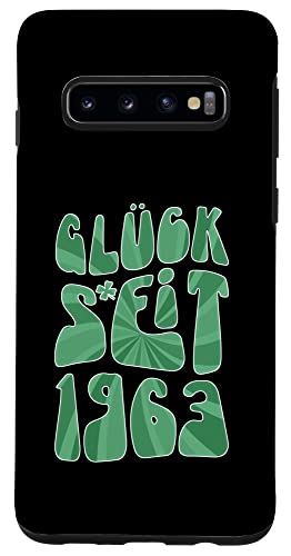 Galaxy S10 Gl?ck Seit 1963 Jahre Alter 60 Geburtstag St. Patrick's Day スマホケース