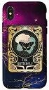 iPhone X/XS Goth Tarot Card Galaxy Butterfly Star Lover Death Moth Luna スマホケース