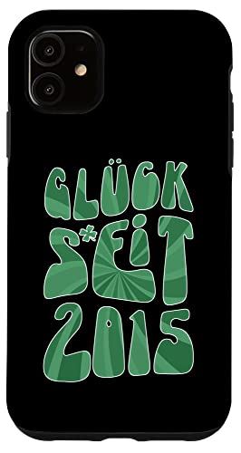 iPhone 11 Gl?ck Seit 2015 8 Jahre Alter Geburtstag St. Patrick's Day スマホケース