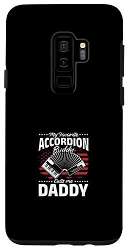 Galaxy S9 My Favorite Accordion Buddy Calls Me Daddy 音楽プレーヤーフラッグ スマホケース