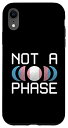 iPhone XR Not A Phase トランスジェンダー 旗 月 LGBTQ 宇宙 ゲイプライド 同盟 スマホケース