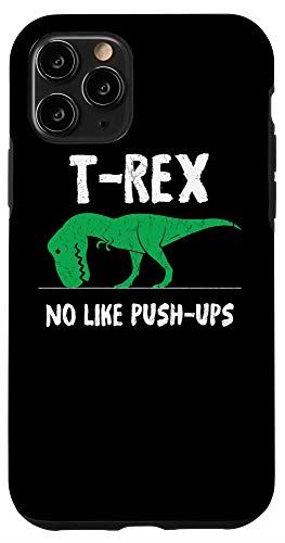 iPhone 11 Pro T-Rex No Like Push-Ups - Funny Workout スマホケース