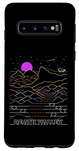 Galaxy S10 ビンテージデスバレー国立公園 - レトロカリフォルニアアート スマホケース
