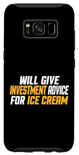 Galaxy S8 投資家 おかしいはアイスクリームの投資アドバイスをします スマホケース
