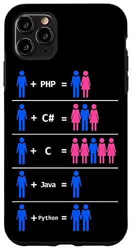 iPhone 11 Pro Max プログラマーコーディングC Python PHP Javaは男性と女性を魅了します スマホケース