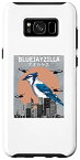 Galaxy S8+ Bluejayzilla ブルージェイバード ファニー バーディング スマホケース