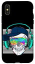 iPhone X/XS Music Skull Graphic Tees - Novelty T-Shirts Cool Designs スマホケース